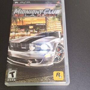 Midnight Club LA Remix PSP Game Video Game With Manual In Case